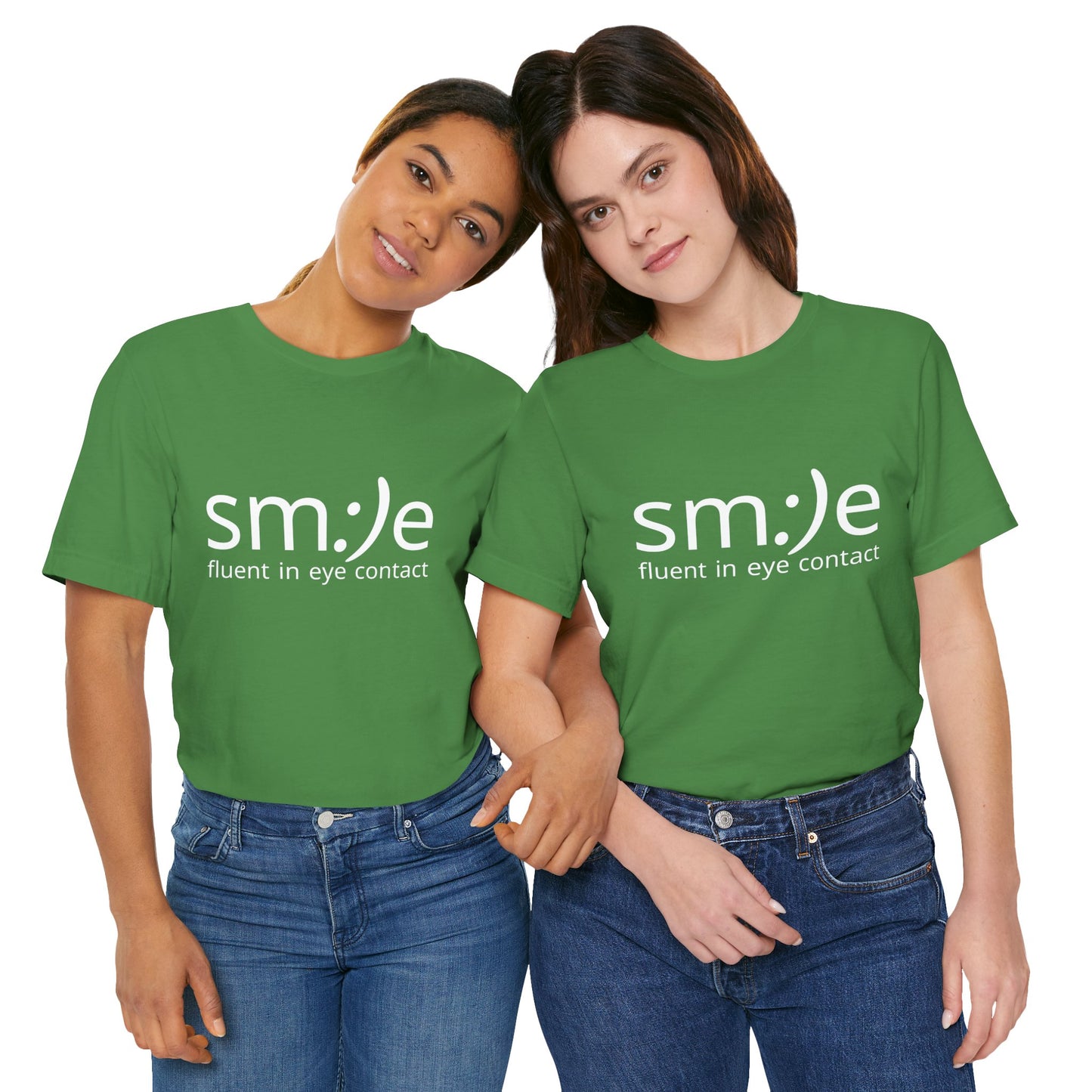 sm:)e Fluent in Eye Contact Tee | Social Confidence Streetwear | Funny Motivational Graphic Shirt