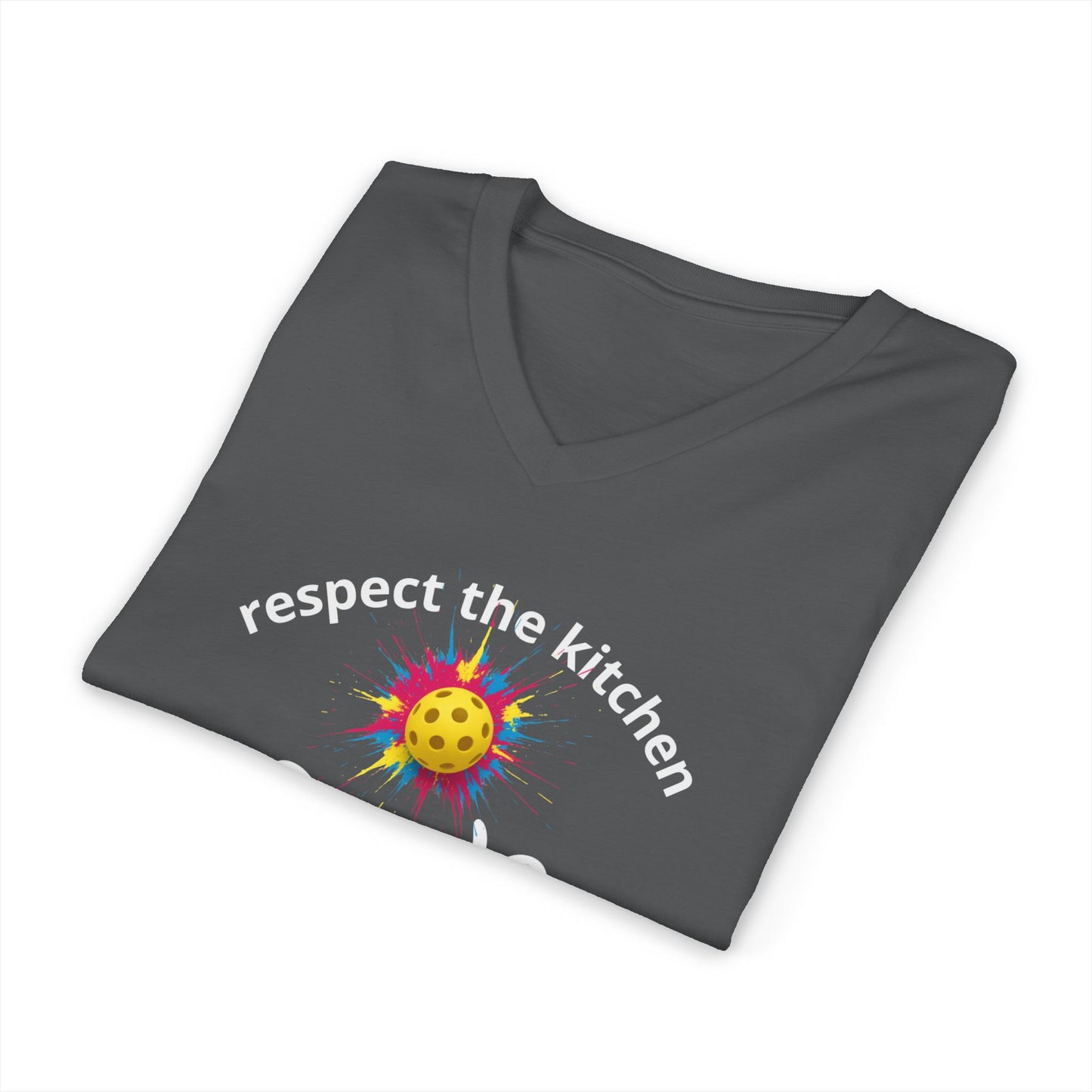 Respect the Kitchen - Pickleball Streetwear Tee | Funny Unisex Statement Shirt | sm:)e