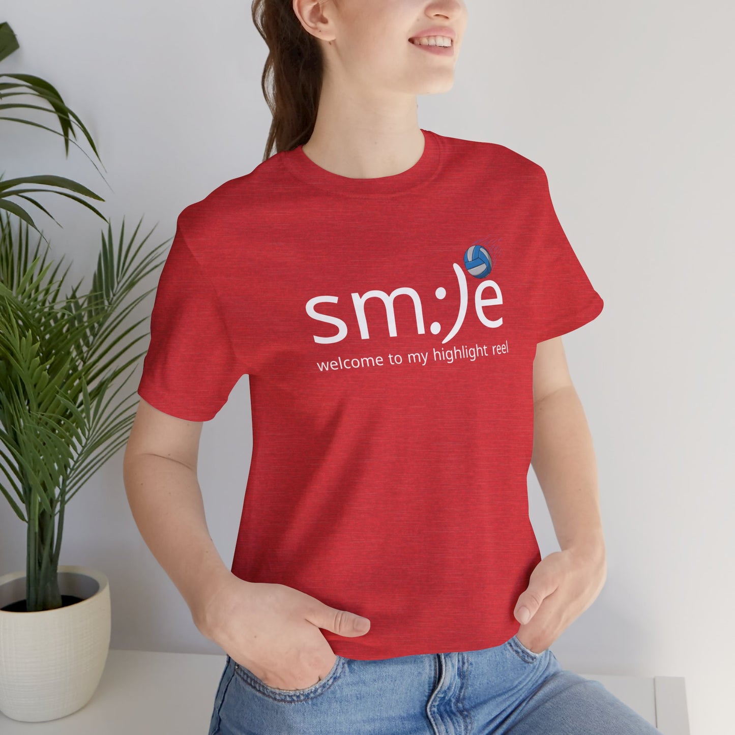 sm:)e Welcome to My Highlight Reel Volleyball Tee | Athletic Confidence Streetwear | Court Champion Jersey