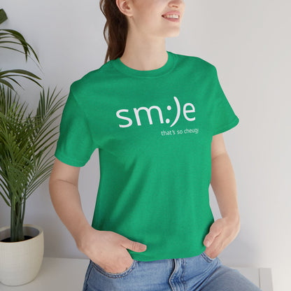 sm:)e Playful Unisex Tee | Smile That's So Cheugy | Graphic Streetwear