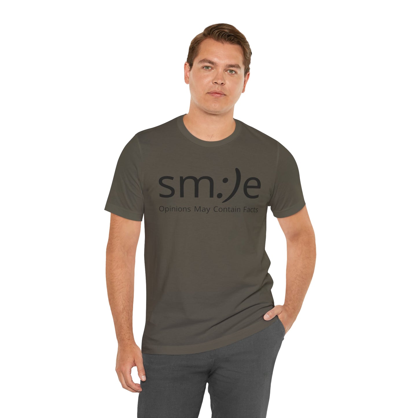 sm:)e Opinions May Contain Facts T-Shirt | Funny Streetwear Graphic Tee