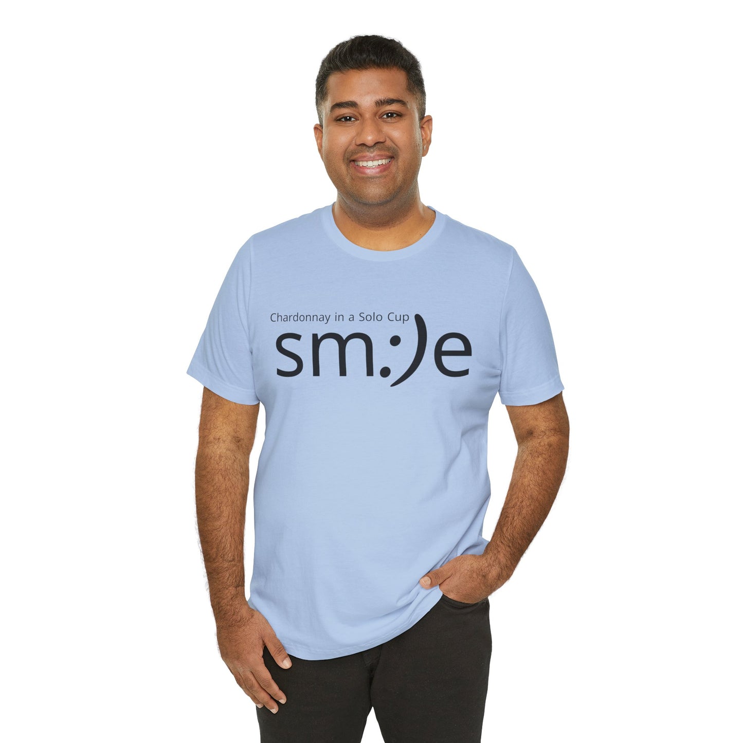 sm:)e Chardonnay in a Solo Cup T-Shirt | Funny Wine Statement Tee | Unisex Streetwear