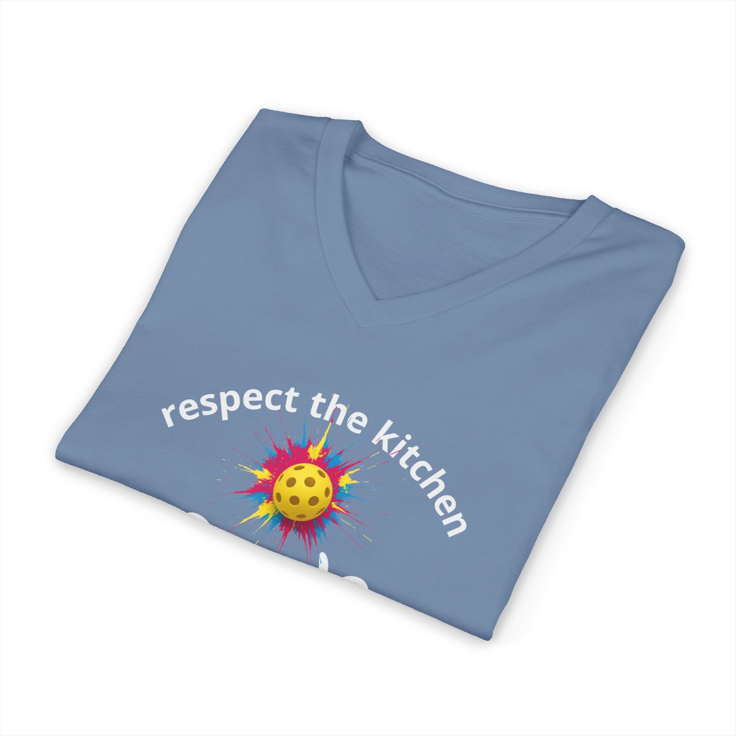 Respect the Kitchen - Pickleball Streetwear Tee | Funny Unisex Statement Shirt | sm:)e