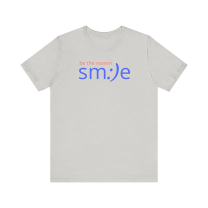 sm:)e Be the Reason Smile Shirt - Inspirational Quote Streetwear, Motivational Graphic Tee, Confidence Booster