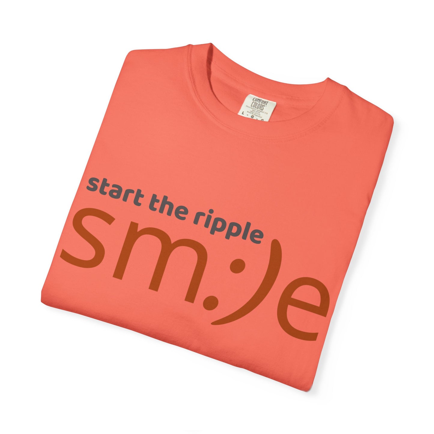 sm:)e Start the Ripple Garment-Dyed Tee | Premium Change-Maker Streetwear | Unisex Statement Shirt