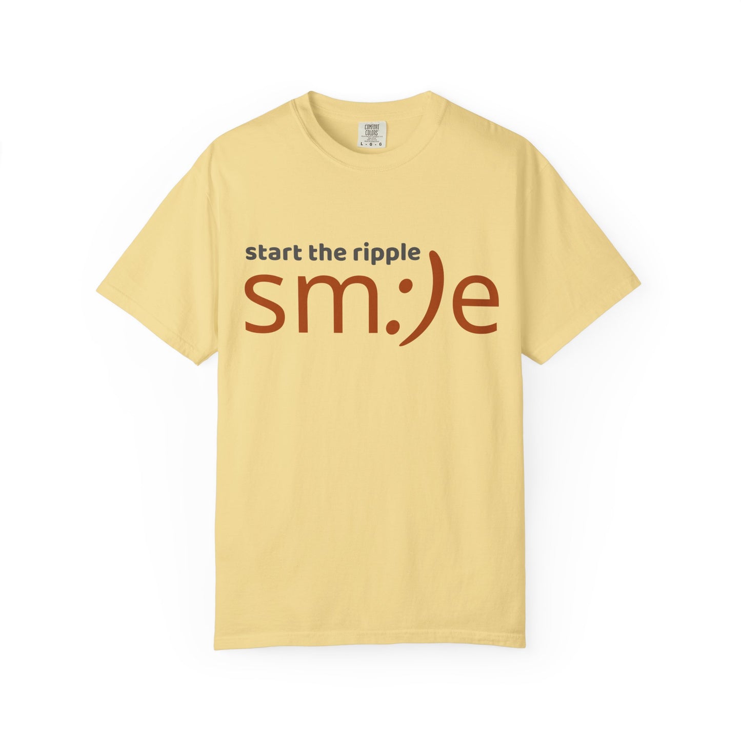 sm:)e Start the Ripple Garment-Dyed Tee | Premium Change-Maker Streetwear | Unisex Statement Shirt