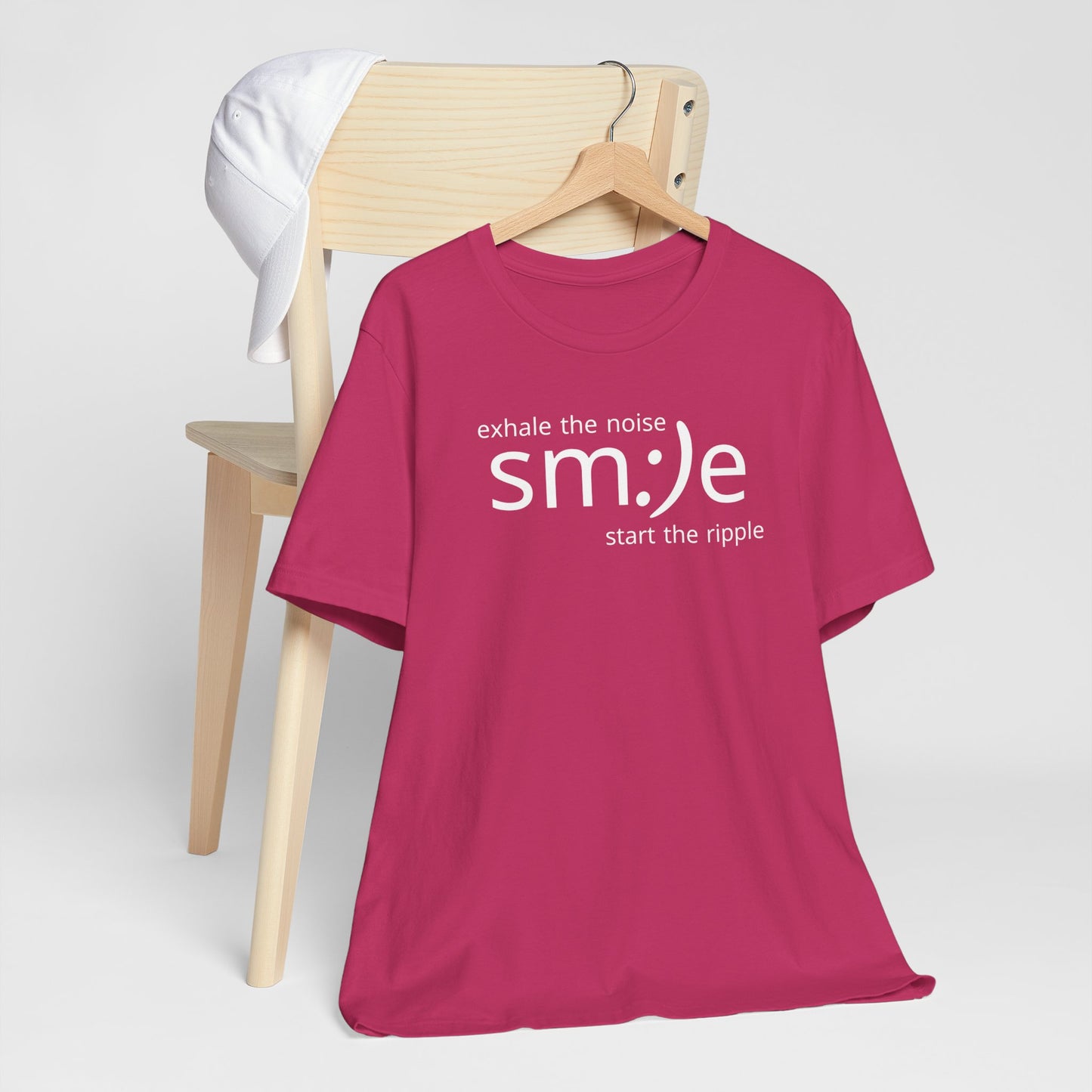 Exhale the Noise sm:)e Be the Ripple | Motivational Streetwear | Lifestyle Statement Tee