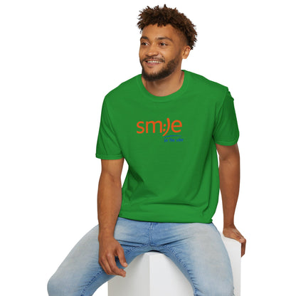 sm:)le Be the Vibe Softstyle Tee - Positive Energy Streetwear, Confidence Booster, Unisex Graphic Shirt