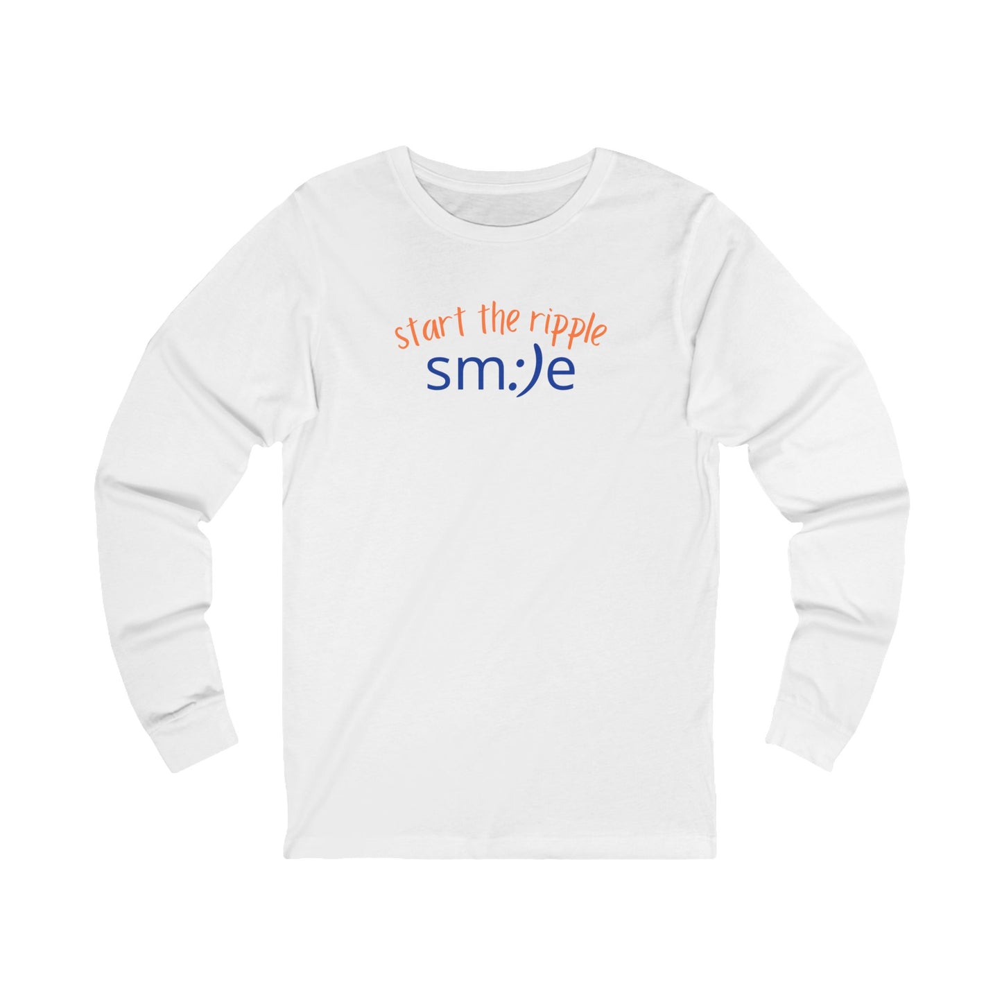 Start the Ripple Long Sleeve Tee - Inspirational Streetwear, Confidence Booster, Unisex Statement Shirt