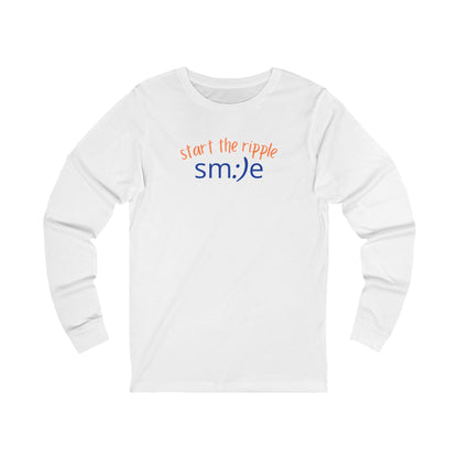 Start the Ripple Long Sleeve Tee - Inspirational Streetwear, Confidence Booster, Unisex Statement Shirt