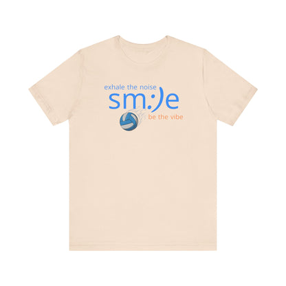 Exhale the Noise sm:)e Be the Vibe Volleyball Tee
