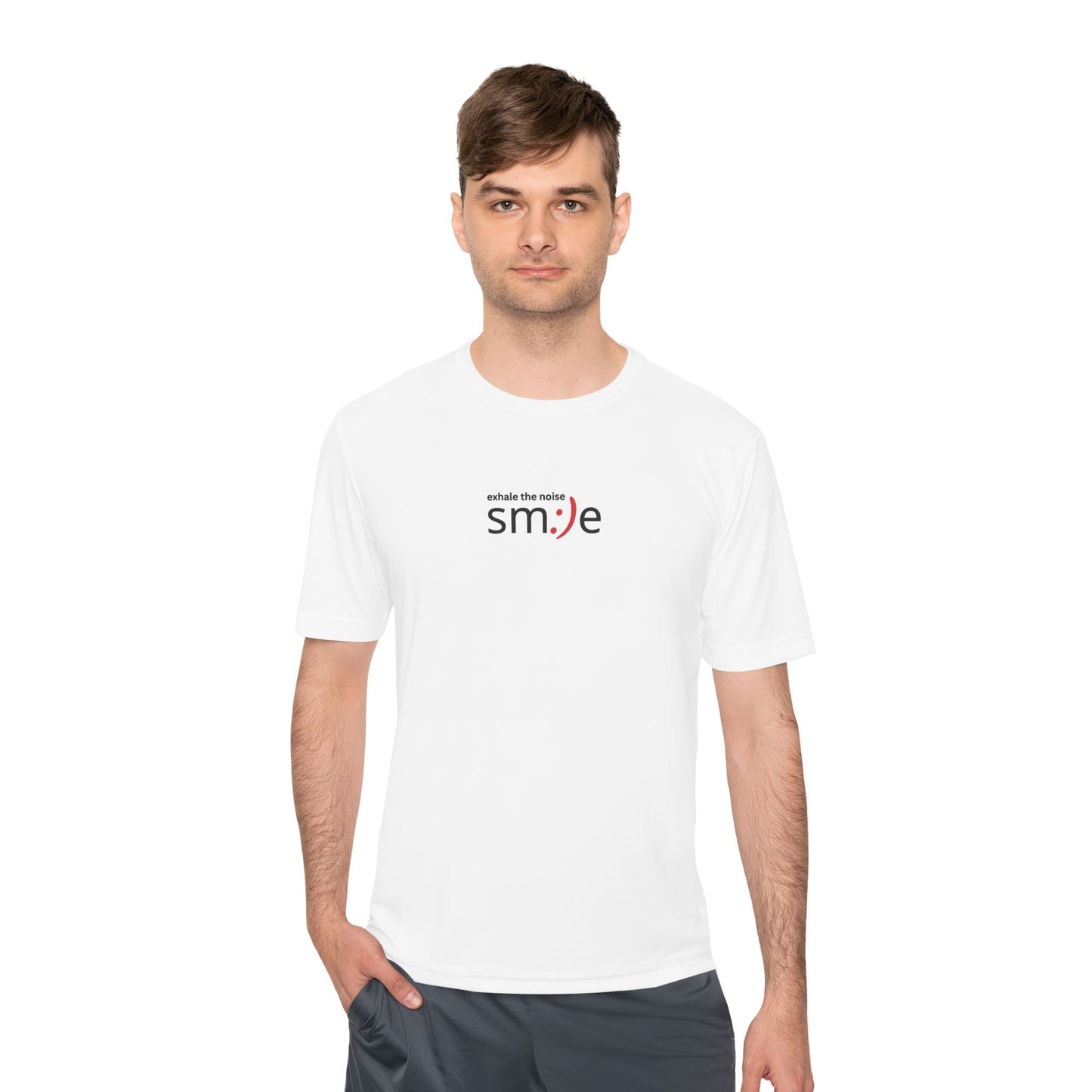 Smile Moisture-Wicking Tee — "Exhale the Noise" | Sport-Tek ST350