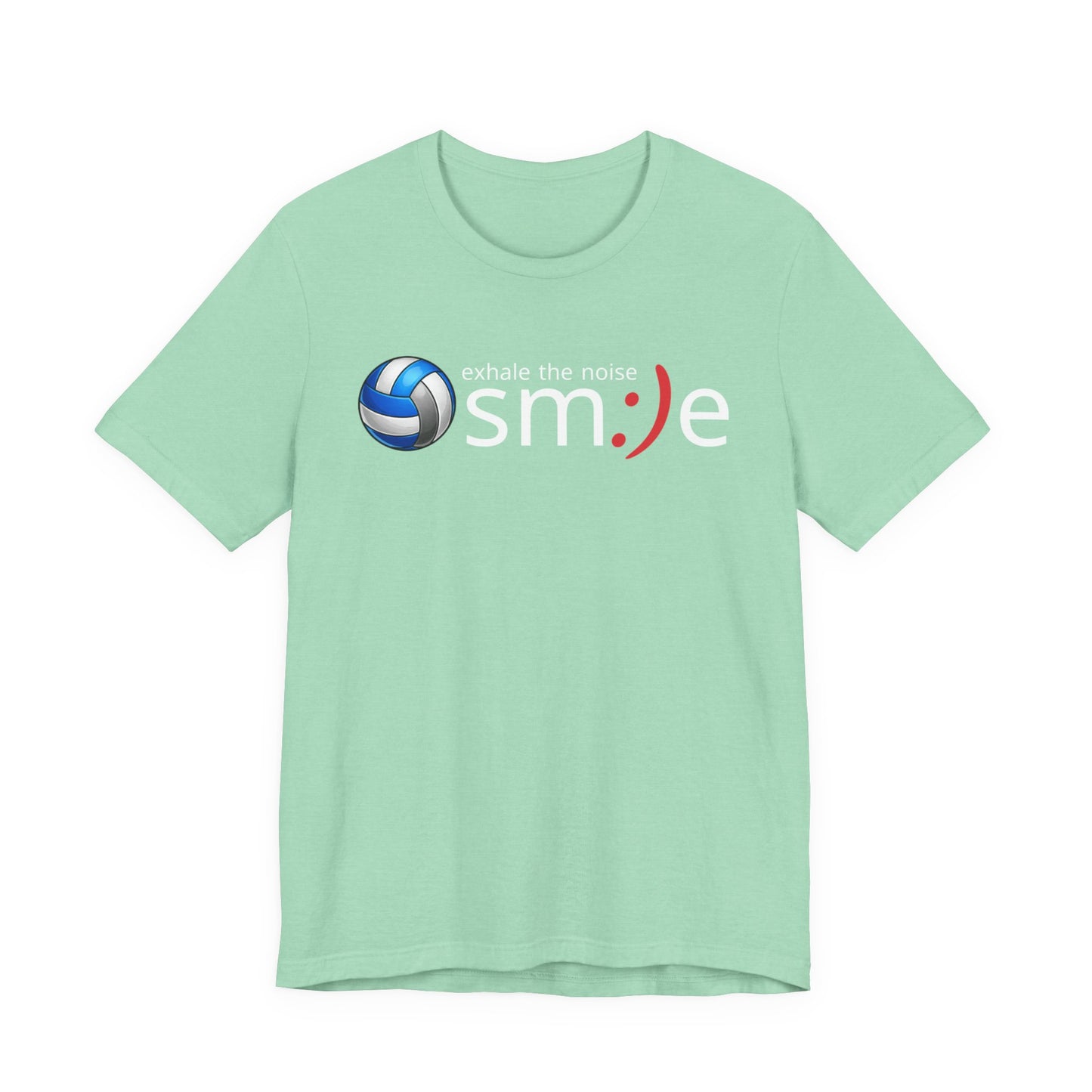 Exhale the Noise sm:)e Volleyball Shirt - Minimalist Tee