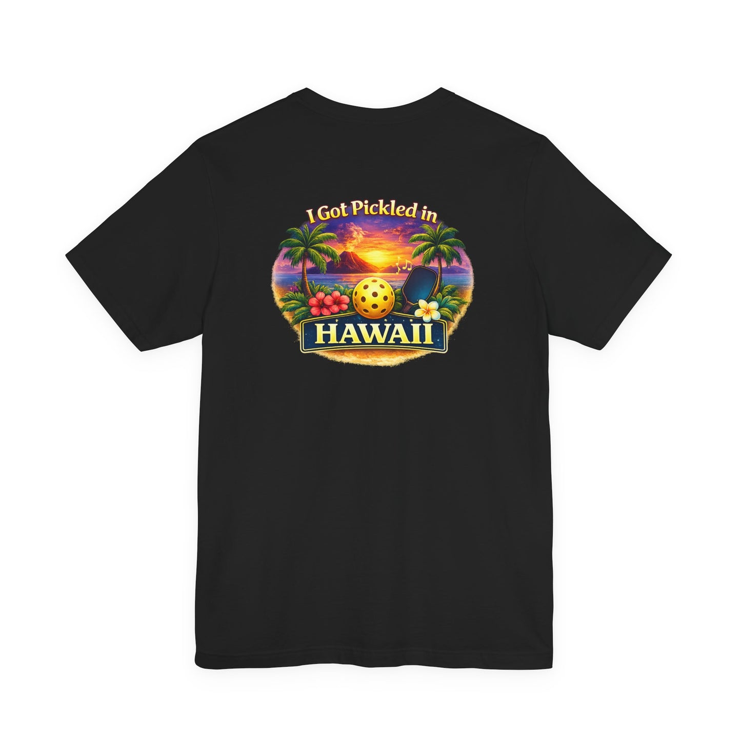 Hawaii Sunset Pickleball Tee | Tropical Beach Graphic T-Shirt