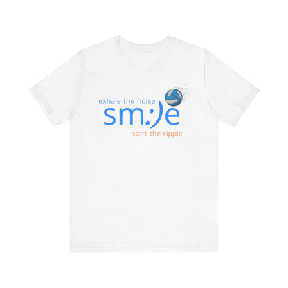 Exhale the Noise sm:)e Start the Ripple Volleyball Tee - Motivational Streetwear, Positive Vibes, Inspirational Gift