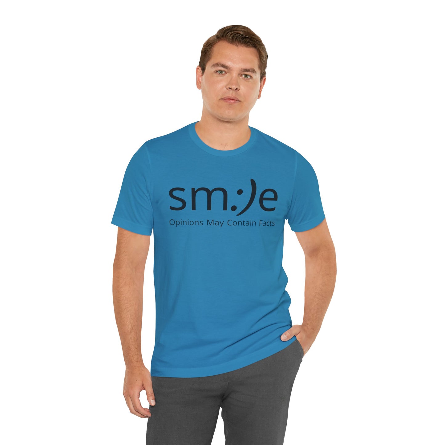 sm:)e Opinions May Contain Facts T-Shirt | Funny Streetwear Graphic Tee