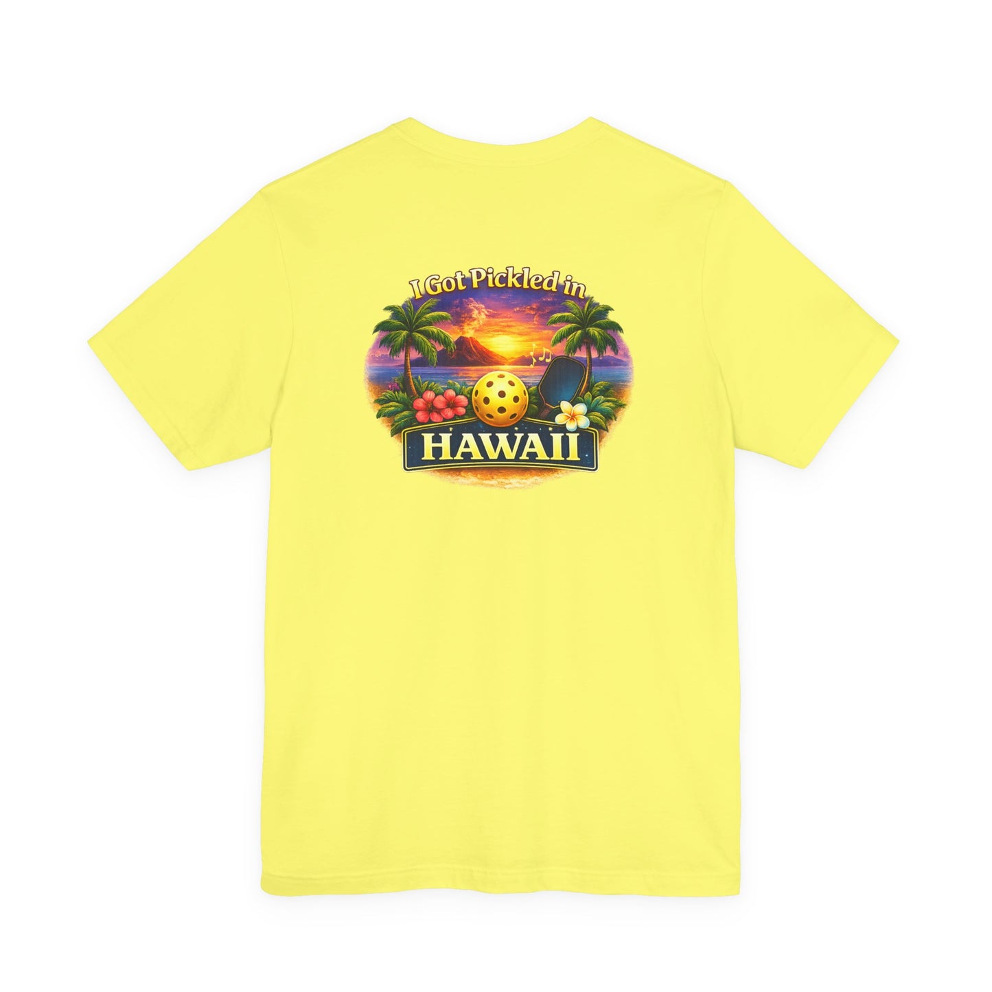 Hawaii Sunset Pickleball Tee | Tropical Beach Graphic T-Shirt