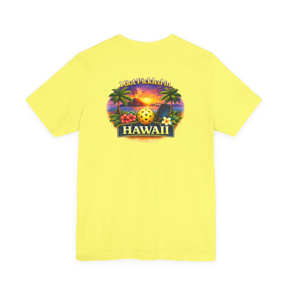 Hawaii Sunset Pickleball Tee | Tropical Beach Graphic T-Shirt