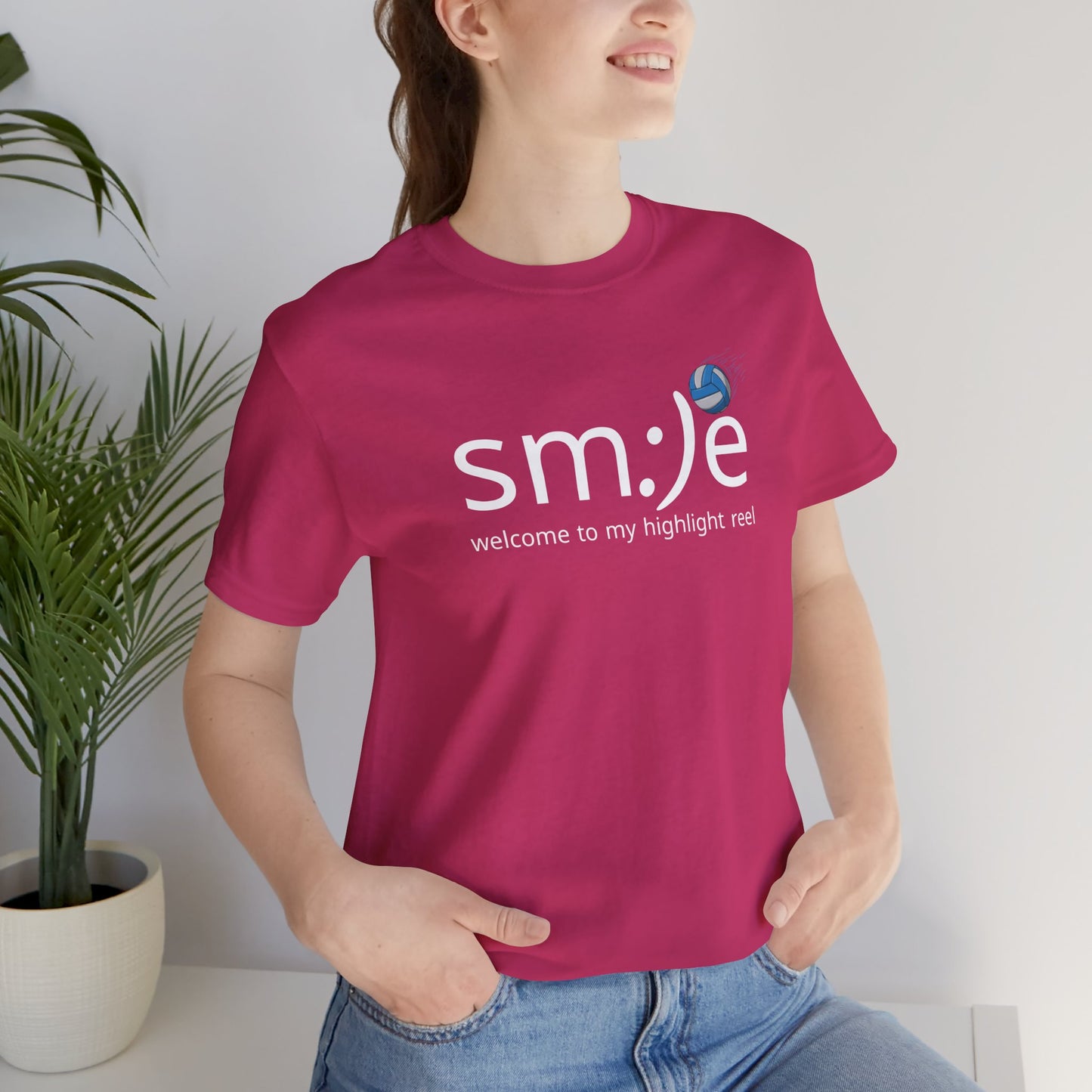 sm:)e Welcome to My Highlight Reel Volleyball Tee | Athletic Confidence Streetwear | Court Champion Jersey