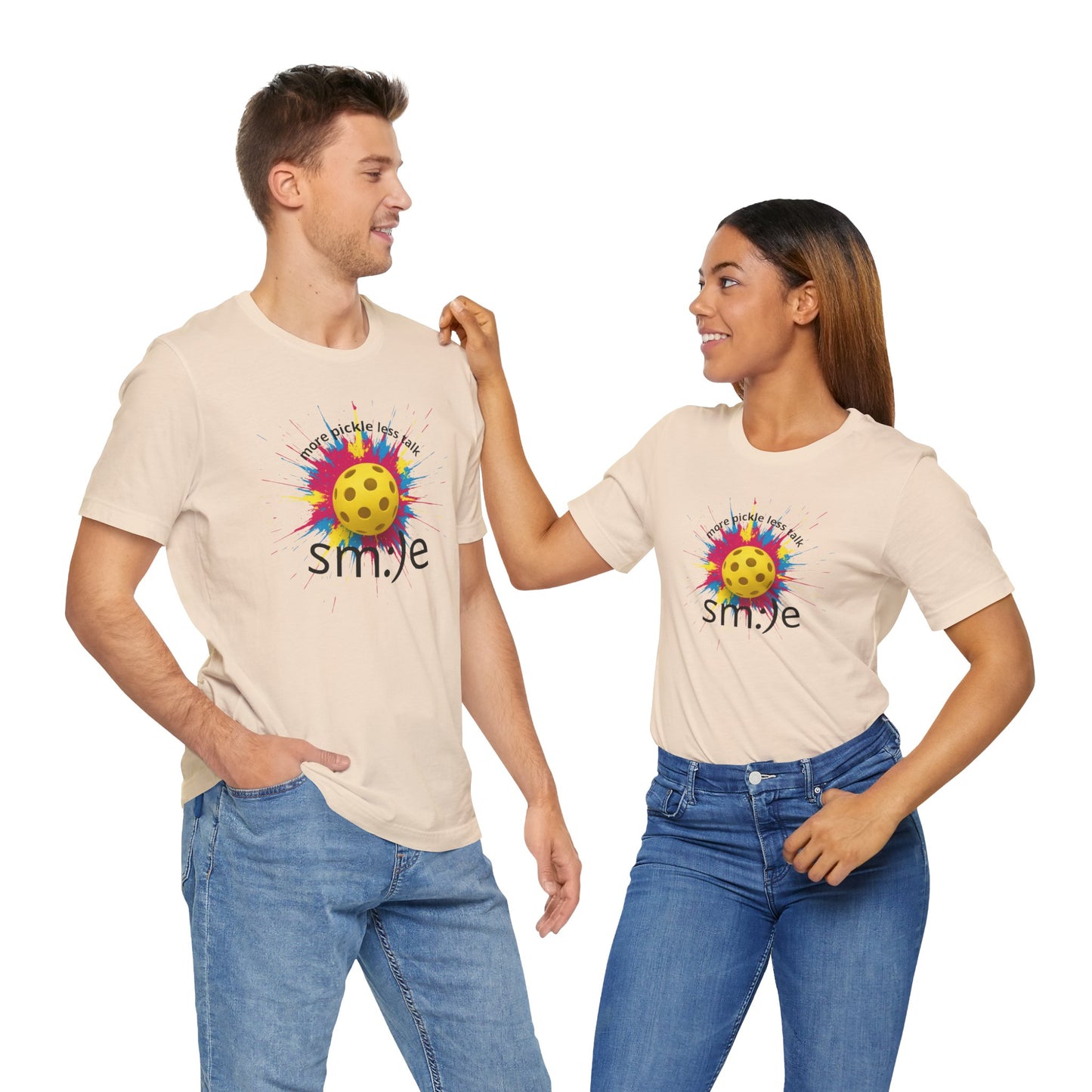 More Pickle Less Talk - Pickleball Streetwear Tee | Unisex Statement Shirt | sm:)e