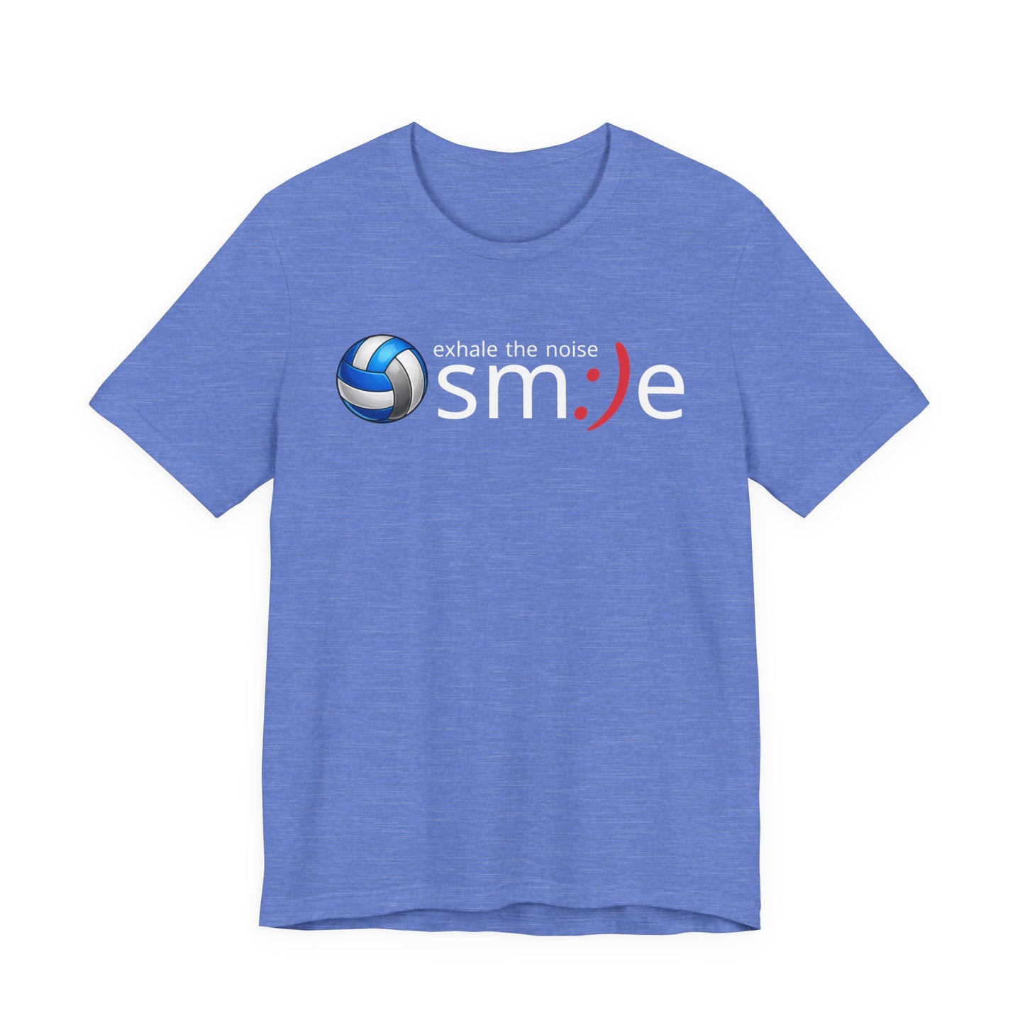 Exhale the Noise sm:)e Volleyball Shirt - Minimalist Tee
