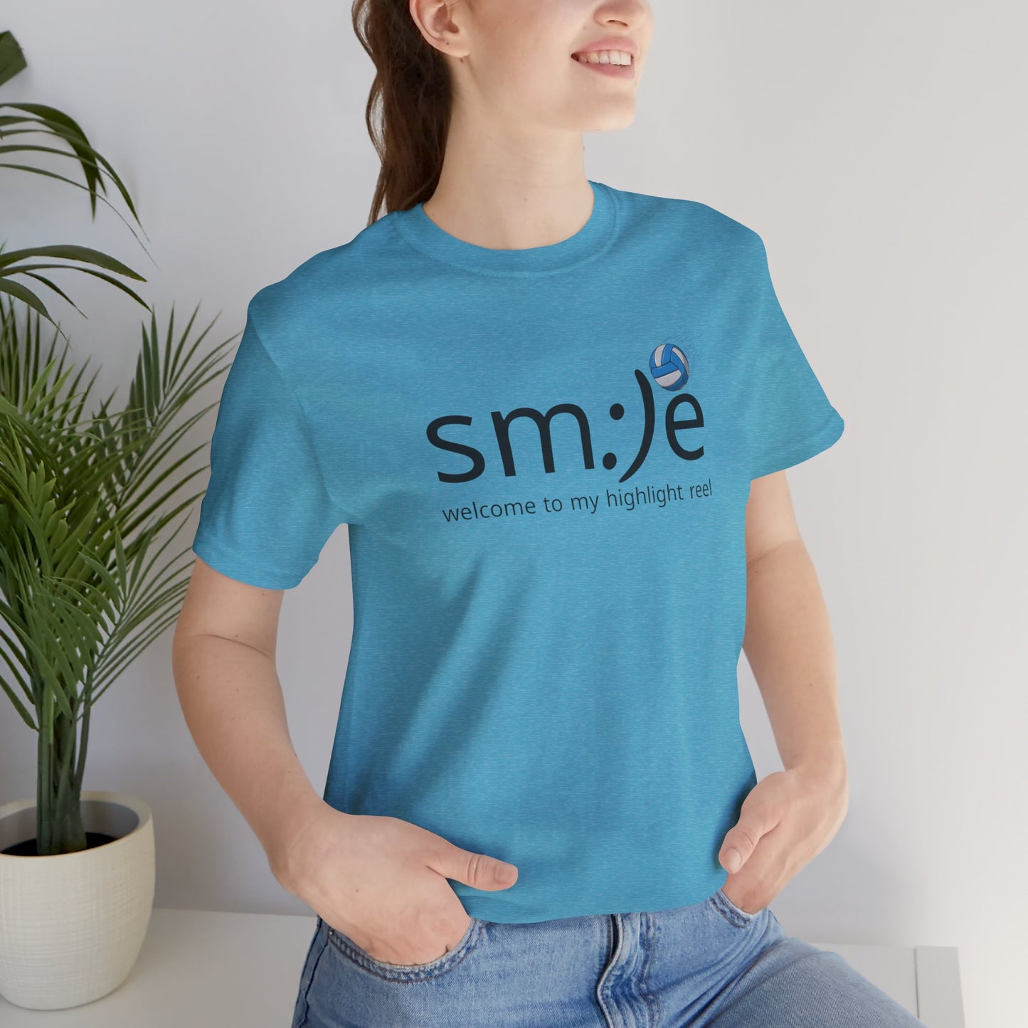 sm:)e Welcome to My Highlight Reel Volleyball T-Shirt | Funny Motivational Unisex Tee