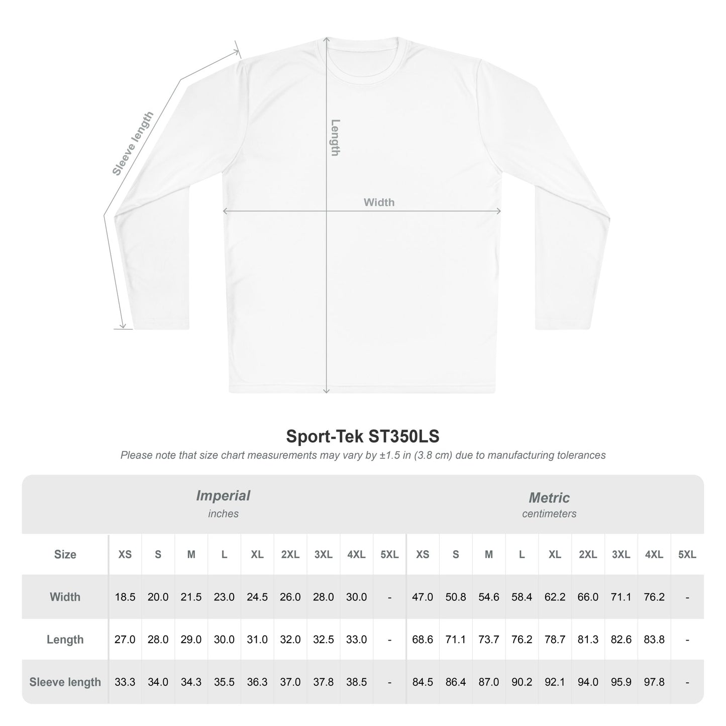Smile Long-Sleeve Tee — "The Ball Never Lies" | Sport-Tek ST350SL Moisture-Wicking Shirt