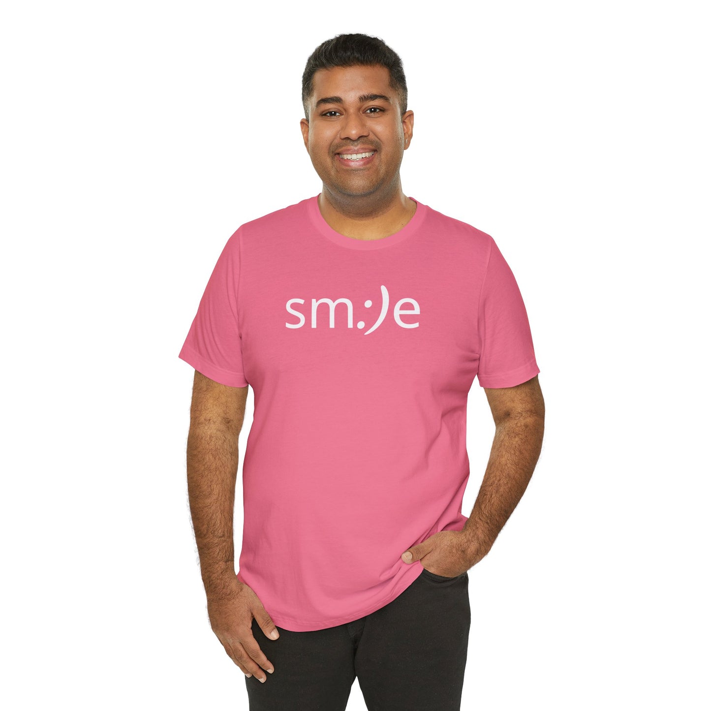 sm:)e Smiley Face Jersey Tee | Pure Joy Streetwear | Fun Graphic Unisex Casual Shirt