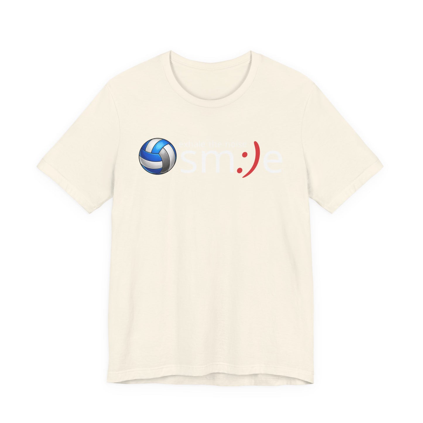 Exhale the Noise sm:)e Volleyball Shirt - Minimalist Tee