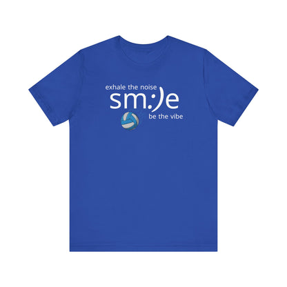 sm:)e Exhale the Noise Volleyball Tee | Athletic Mindful Streetwear | Positive Vibe Court Confidence