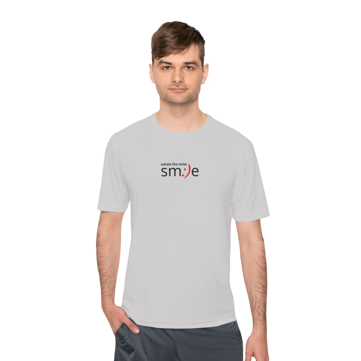 Smile Moisture-Wicking Tee — "Exhale the Noise" | Sport-Tek ST350