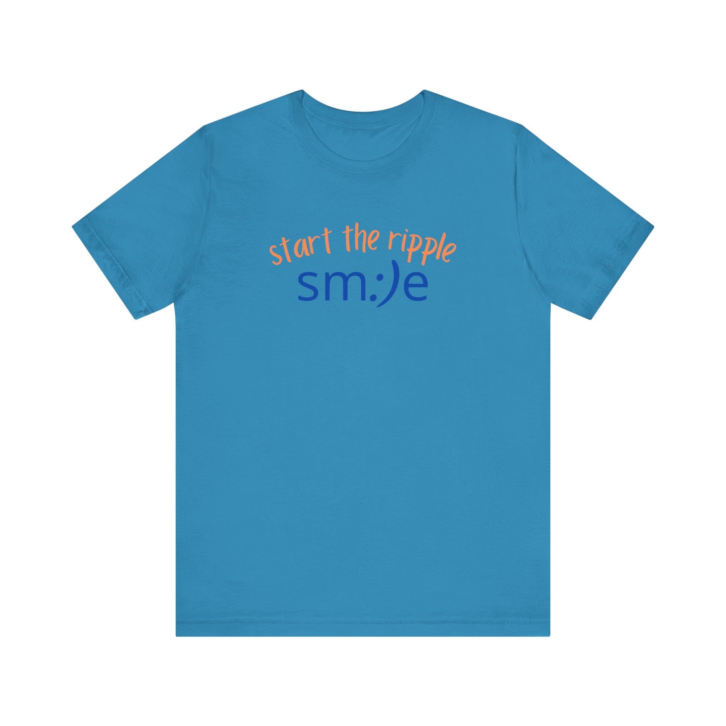 Start the Ripple sm:)e Inspirational Tee - Motivational Streetwear, Positive Energy Shirt, Confidence Booster