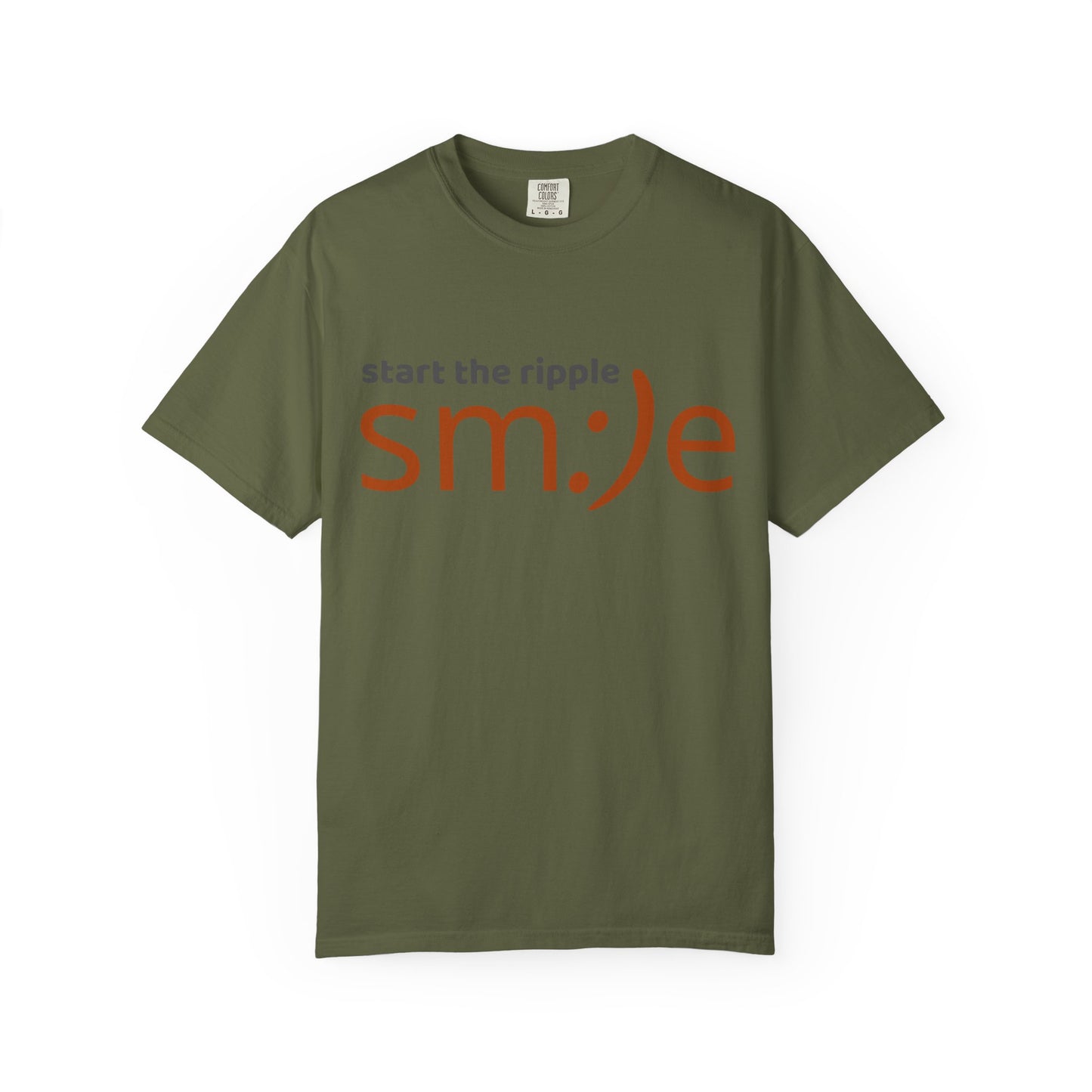 sm:)e Start the Ripple Garment-Dyed Tee | Premium Change-Maker Streetwear | Unisex Statement Shirt