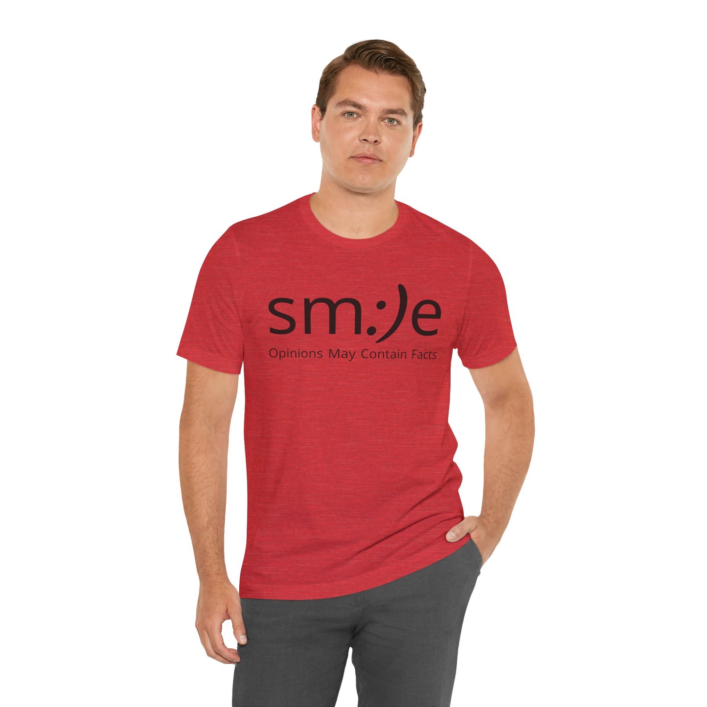 sm:)e Opinions May Contain Facts T-Shirt | Funny Streetwear Graphic Tee