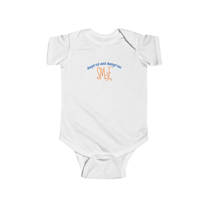 Diapered and Dangerous sm:)e Infant Bodysuit - Funny Baby Statement Onesie, Trendy Toddler Gift