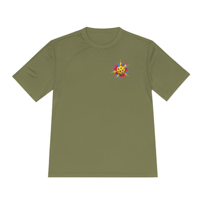 Pickleball Tee — “No 'Sorry's' in Pickleball” Moisture-Wicking Athletic Shirt
