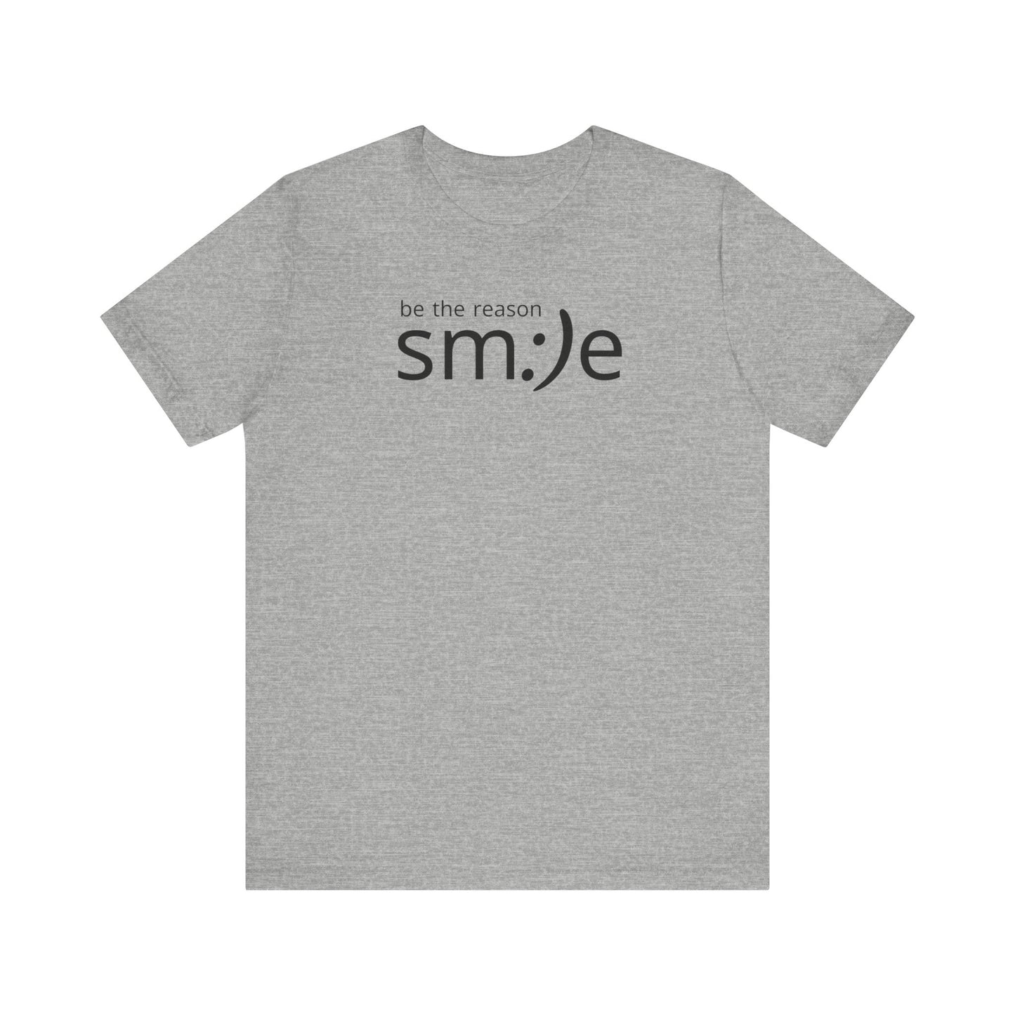 sm:)e Be the Reason Smile Tee - Positive Energy Streetwear, Inspirational Gift, Confidence Booster