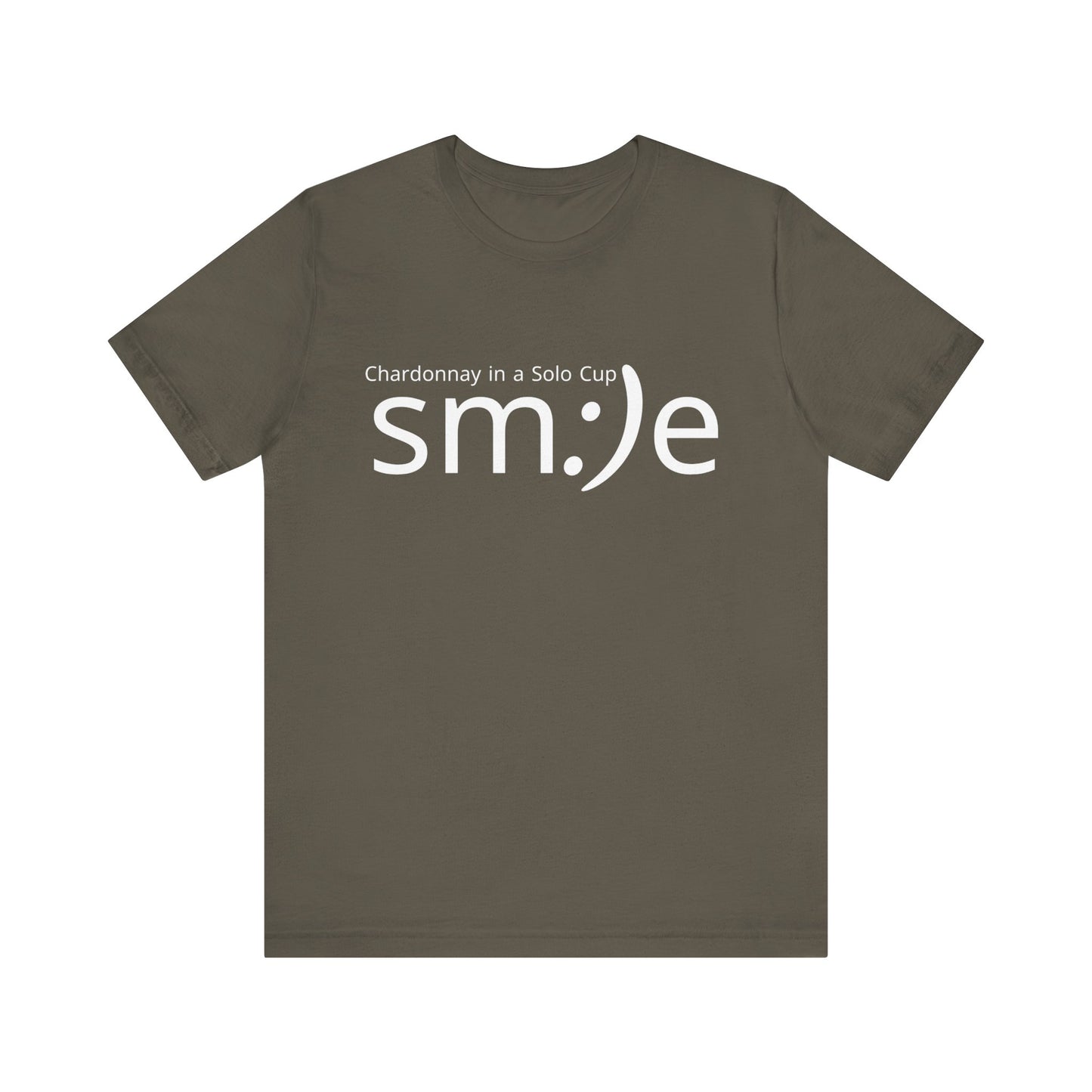 Chardonnay in a Solo Cup T-Shirt | Trendy Statement Tee | sm:)e Confidence Wear