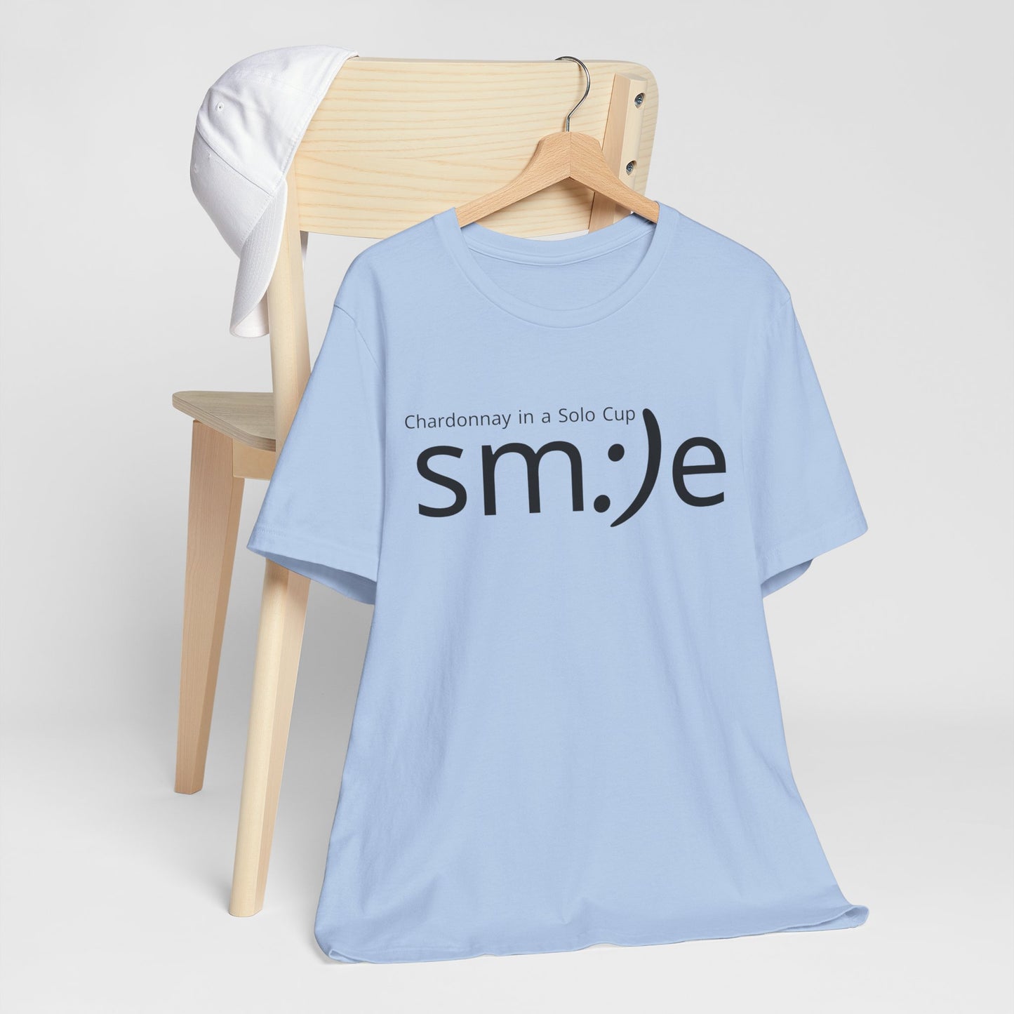 sm:)e Chardonnay in a Solo Cup T-Shirt | Funny Wine Statement Tee | Unisex Streetwear