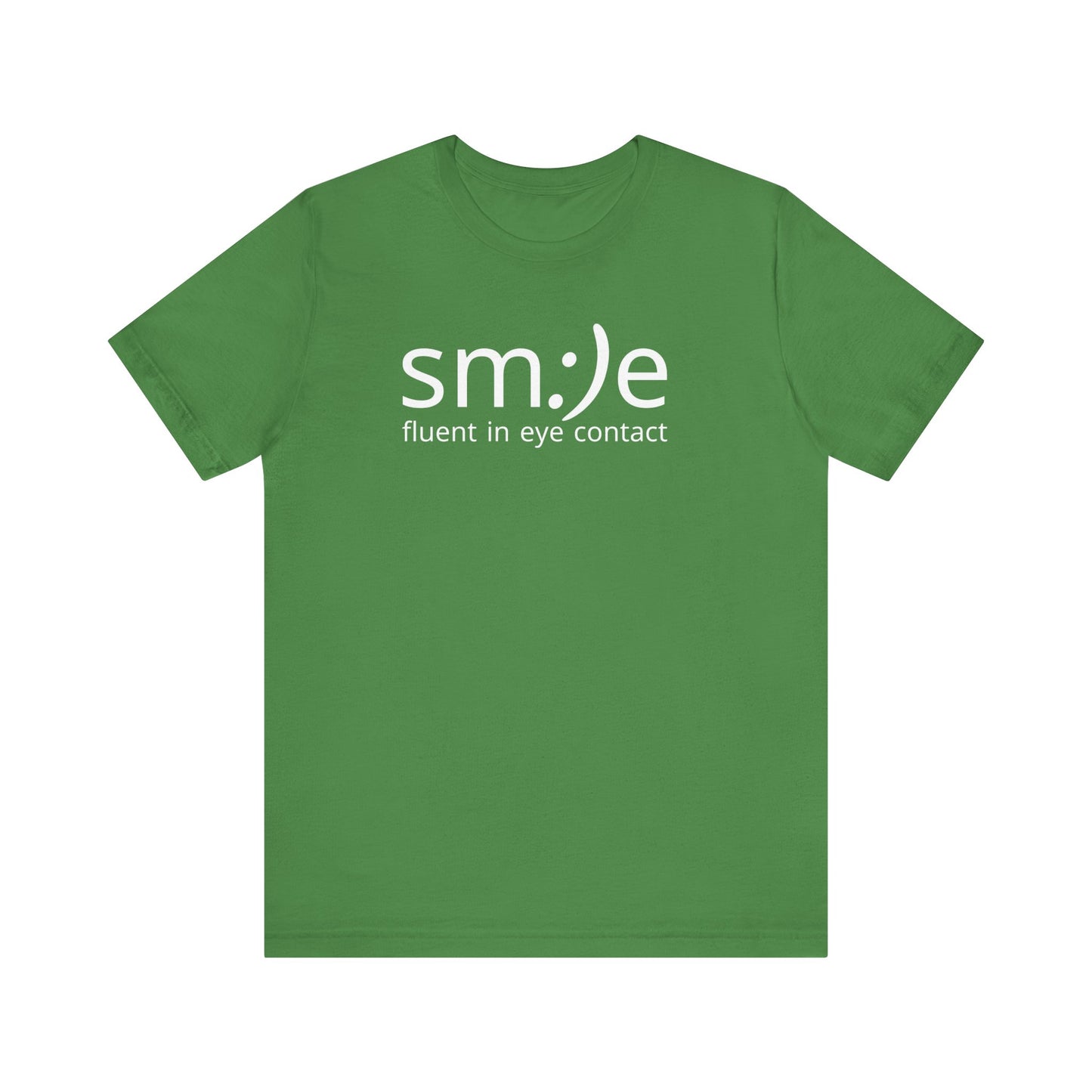 sm:)e Fluent in Eye Contact T-Shirt | Confidence Statement Tee | Unisex Streetwear