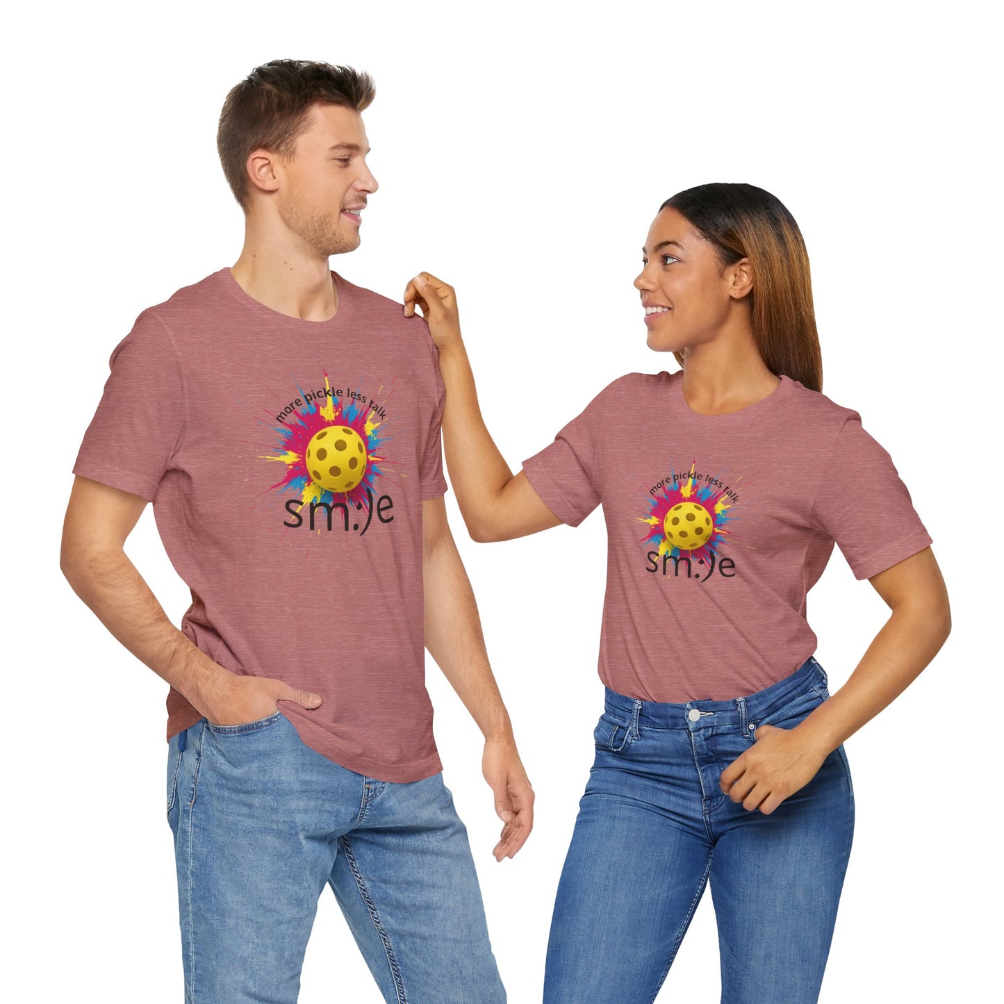 More Pickle Less Talk - Pickleball Streetwear Tee | Unisex Statement Shirt | sm:)e