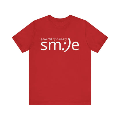sm:)e Powered by Curiosity Tee | Lifelong Learner Streetwear | Every Age is a Student Shirt