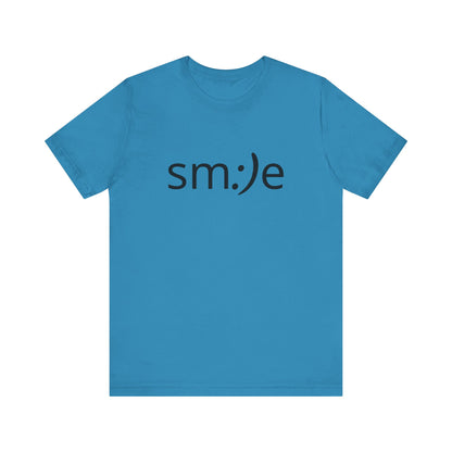 sm:)e Smile Face Logo Tee | Happy Confidence Streetwear | Funny Everyday Unisex Shirt