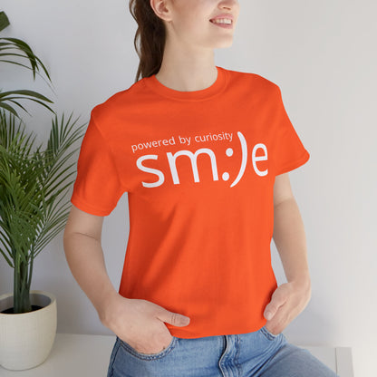 sm:)e Powered by Curiosity Tee | Lifelong Learner Streetwear | Every Age is a Student Shirt