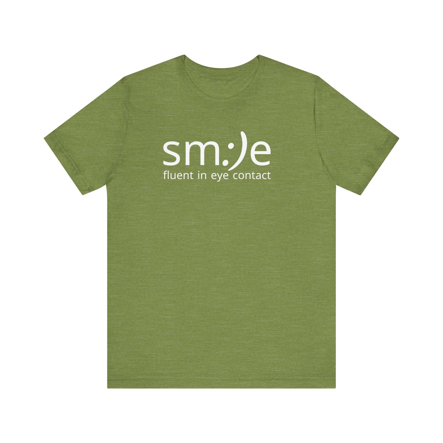 sm:)e Fluent in Eye Contact T-Shirt | Confidence Statement Tee | Unisex Streetwear
