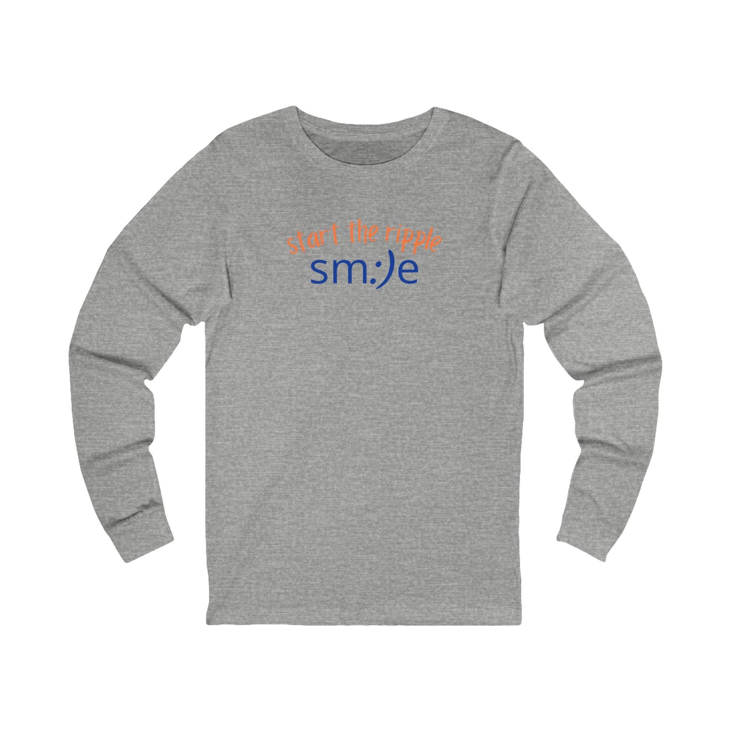 Start the Ripple Long Sleeve Tee - Inspirational Streetwear, Confidence Booster, Unisex Statement Shirt