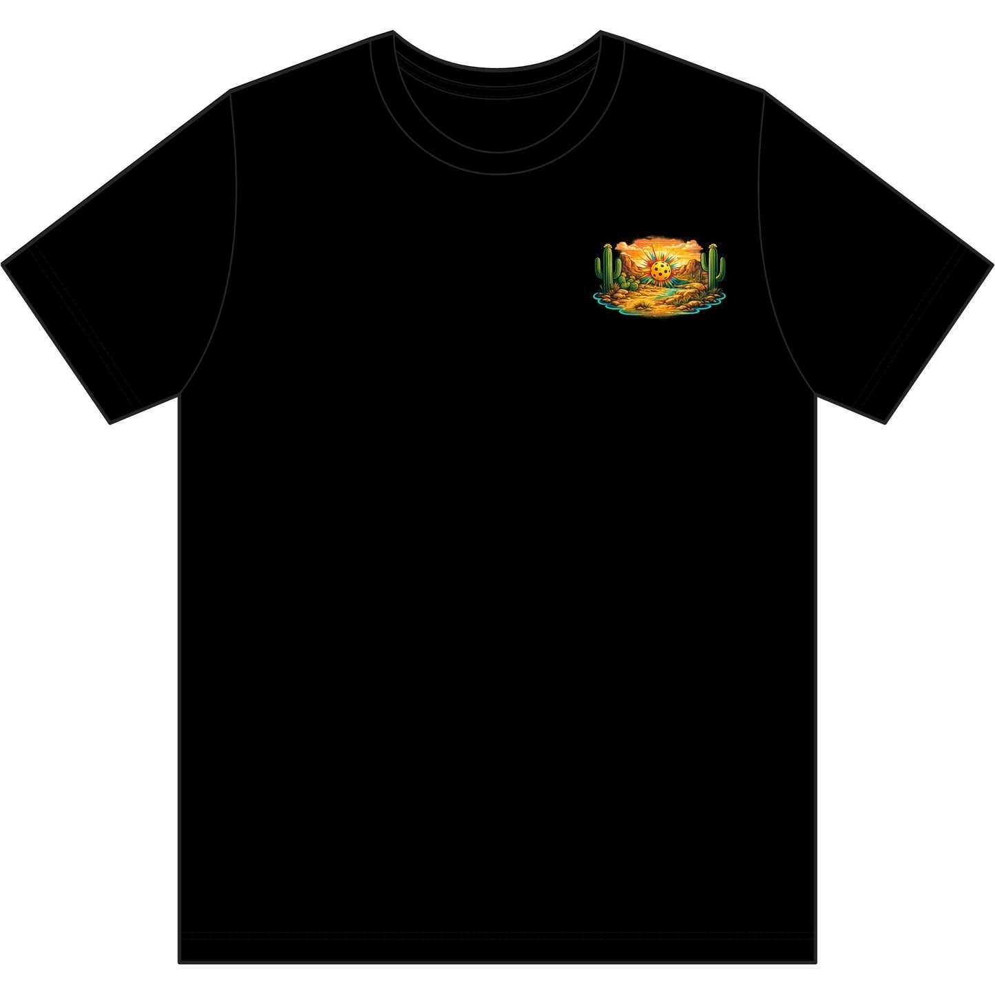 Men's 'I Got Pickled in Scottsdale' Desert Pickleball Tee, moisture wicking