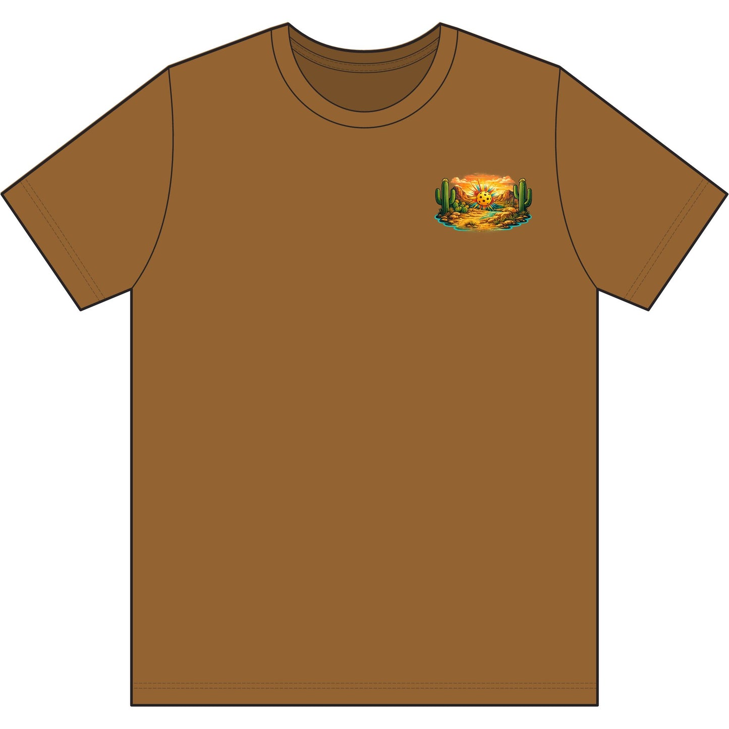 Men's 'I Got Pickled in Scottsdale' Desert Pickleball Tee, moisture wicking