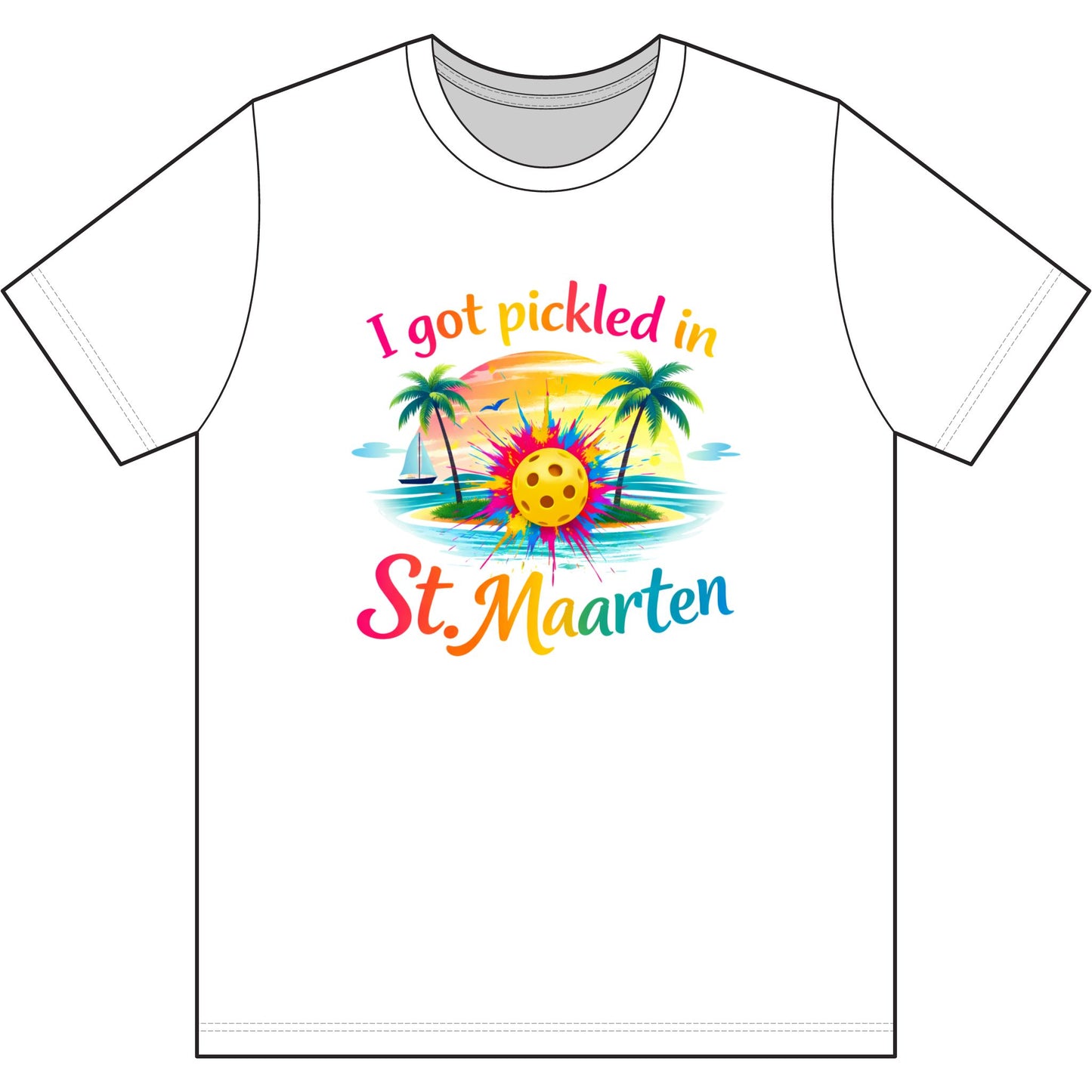 I Got Pickled in St. Maarten Tee, moisture wicking Tee