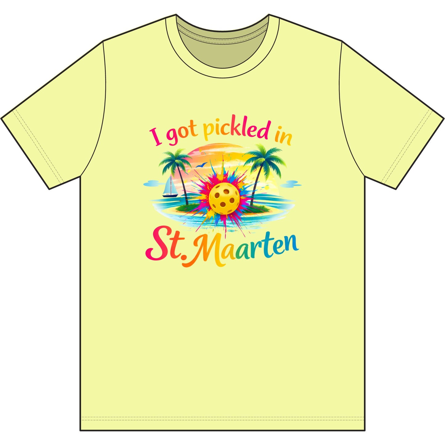 I Got Pickled in St. Maarten Tee, moisture wicking Tee